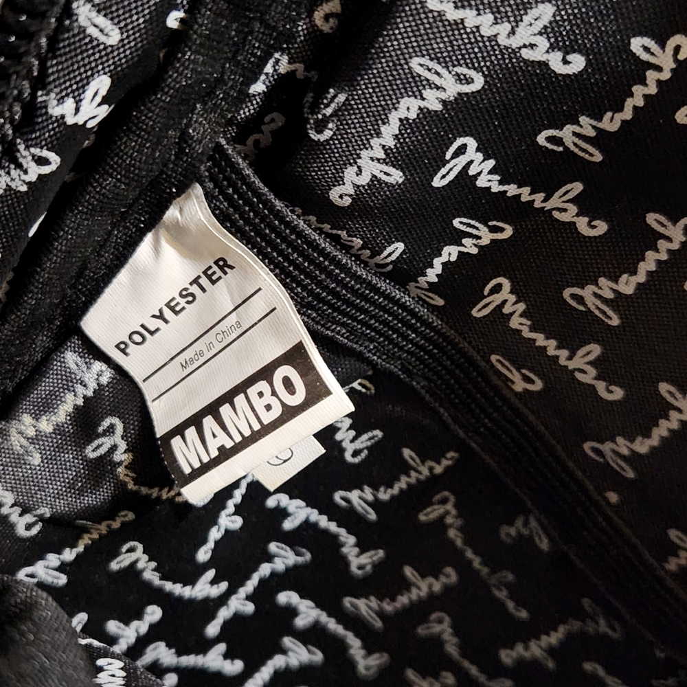 Large Vintage Mambo Graphic Checkerboard Backpack - Picture 6 of 7